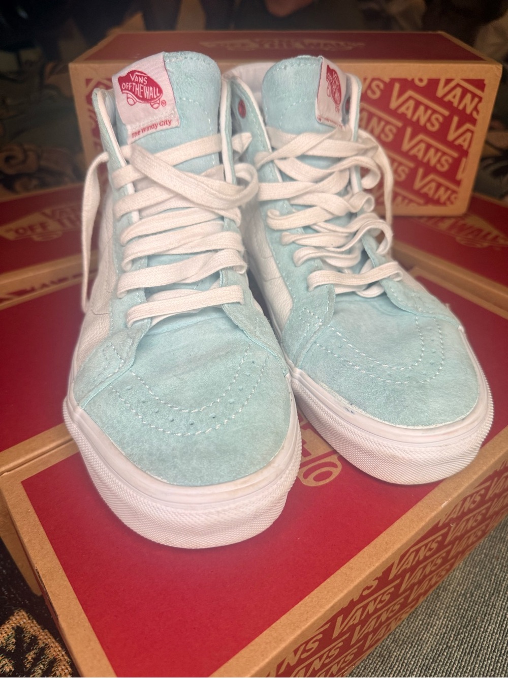 RARE Vans sk8 hi reissue Clearwater chicago blue